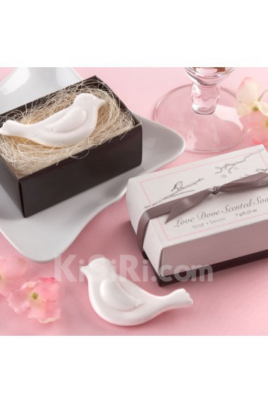 Lovely Dove Scented Soap Wedding Favor