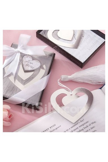 Personalized Heart Shaped Bookmark With Tassel