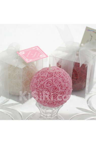 Love Roses Ball Candle