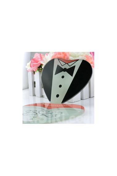 Heart Shaped Gown & Tuxedo Coasters (Set of 2)