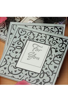 Hearts and Flourishes Collection Photo Coaster Favors (2 Pieces Set)