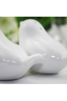 "Love Birds In The Window" Ceramic Salt & Pepper Shakers Wedding Favor (Set of 2)