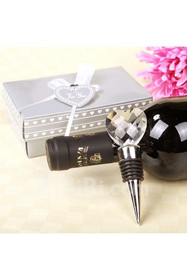 Crystal Sweetheart Bottle Stopper