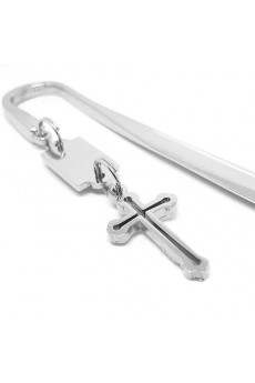 "Timeless" Cross Bookmark Favor With Gift Box