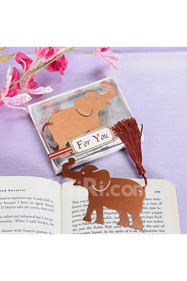 Elephant Bookmark Favor