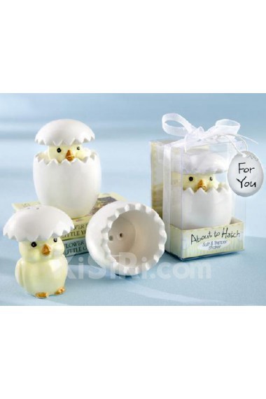 Hatching Chicks Salt & Pepper Shakerss Baby Shower Favor (Set of 2)