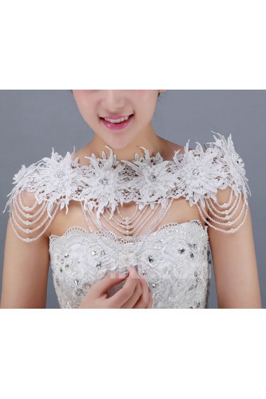 Ladies'Wedding Rhinestone Lace Flower Shoulder Chains