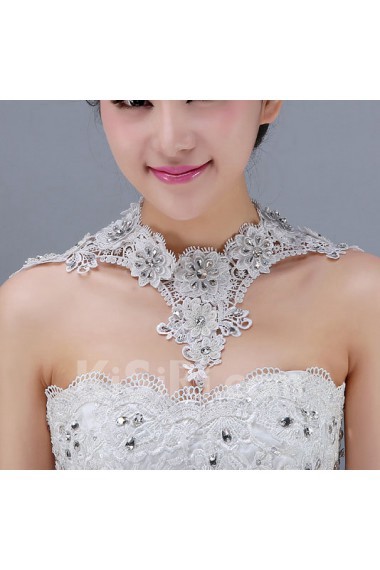 Ladies'Rhinestone Lace Flower Shoulder Chains