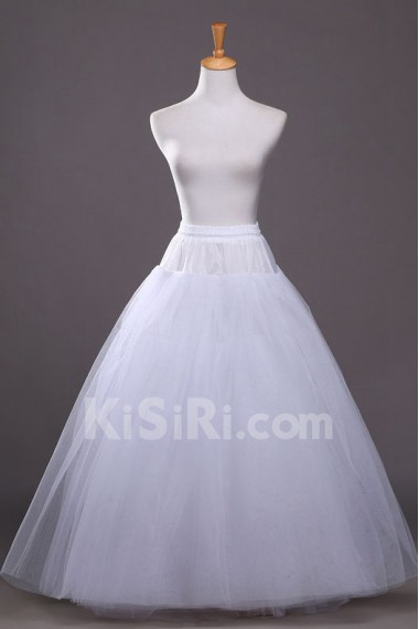 A-Line 2 Tier Floor Length Bridal Wedding Petticoat