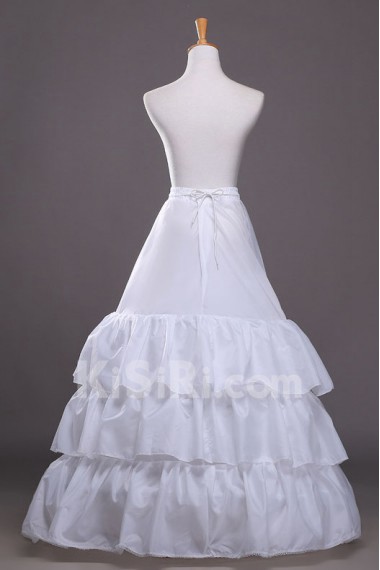 A-Line 3 Tier Floor Length Underskirt Slip/Wedding Petticoat