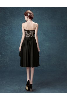 Lace, Chiffon Sweetheart Mini/Short Sleeveless Sheath Dress with Embroidered