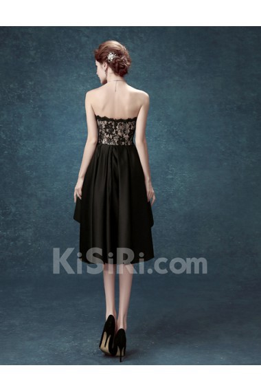 Lace, Chiffon Sweetheart Mini/Short Sleeveless Sheath Dress with Embroidered