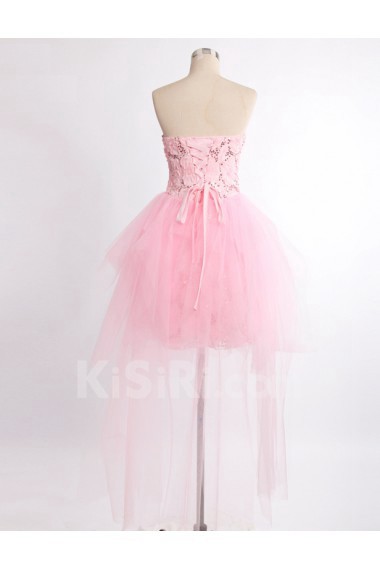 Chiffon Sweetheart Mini/Short Sleeveless Ball Gown Dress with Sequins