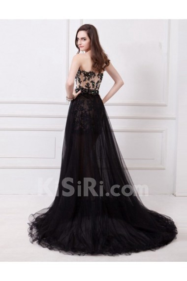 Lace, Organza Sweetheart Mini/Short Sleeveless Sheath Dress with Embroidered, Rhinestone