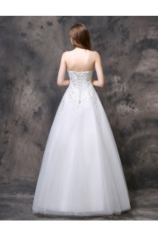 Organza, Lace Sweetheart Floor Length Sleeveless A-line Dress with Sequins, Rhinestone