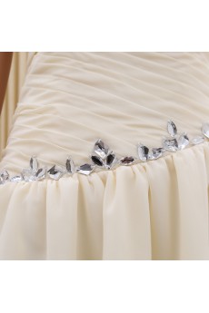 Tulle, Satin Sweetheart Knee-Length Sleeveless A-line Dress with Rhinestone