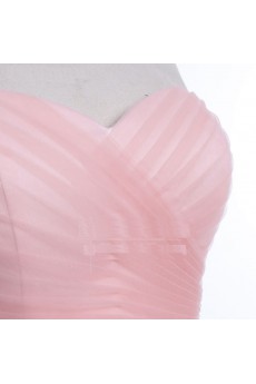 Tulle, Satin Sweetheart Mini/Short Sleeveless Ball Gown Dress with Rhinestone