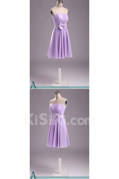 Taffeta, Chiffon Short/Minin A-line Dress