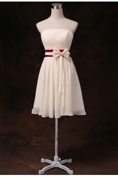 Taffeta Chiffon Short/Minin A-line Dress