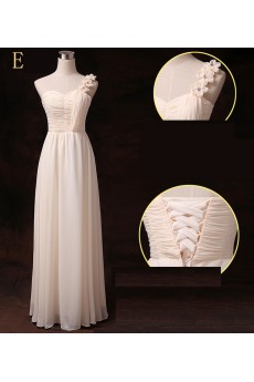 Taffeta Chiffon Floor Length A-line Dress