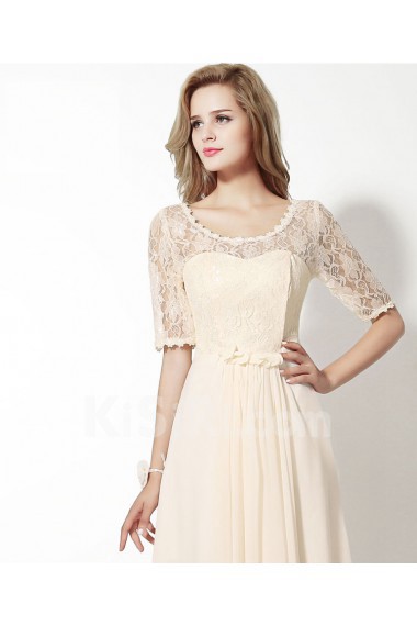 Chiffon Floor Length A-line Dress