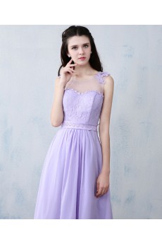 Chiffon Floor Length A-line Dress