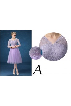 Tulle Tea-length A-line Dress