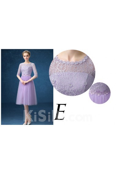 Tulle Tea-length A-line Dress