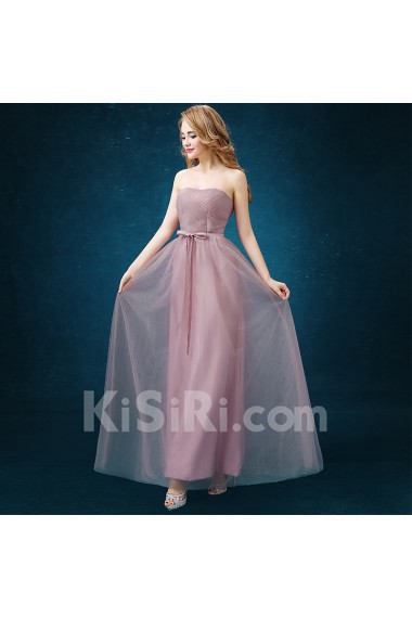 Tulle Floor Length A-line Dress