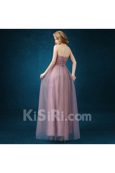 Tulle Floor Length A-line Dress