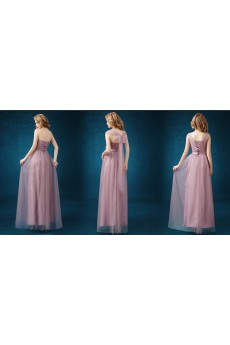 Tulle Floor Length A-line Dress