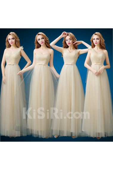 Tulle Floor Length A-line Dress