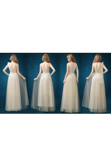 Tulle Floor Length A-line Dress