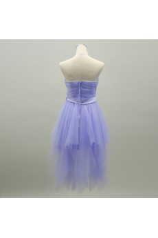 Tulle Short/Minin Sweetheart Sleeveless A-line Dress with Bow