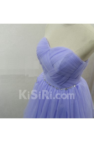 Tulle Short/Minin Sweetheart Sleeveless Ball Gown Dress with Rhinestone