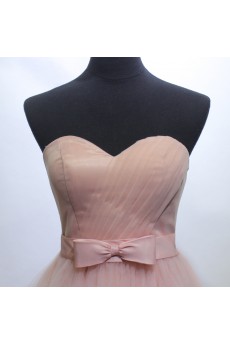 Tulle, Satin Short/Minin Sweetheart Sleeveless Ball Gown Dress