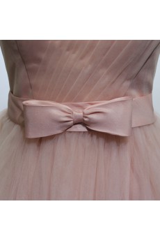 Tulle, Satin Short/Minin Sweetheart Sleeveless Ball Gown Dress