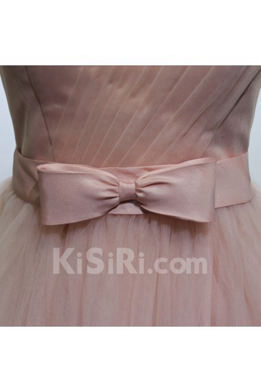 Tulle, Satin Short/Minin Sweetheart Sleeveless Ball Gown Dress