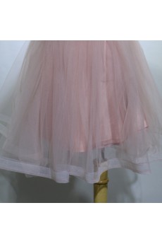 Tulle, Satin Short/Minin Sweetheart Sleeveless Ball Gown Dress