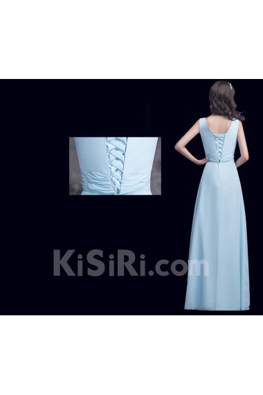 Chiffon Floor Length A-line Dress