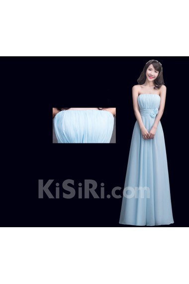 Chiffon Floor Length A-line Dress