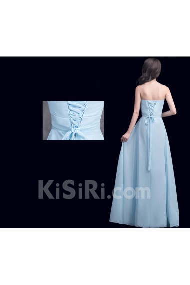 Chiffon Floor Length A-line Dress