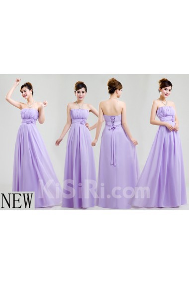 Chiffon Floor Length A-line Dress