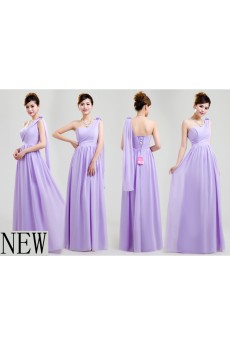 Chiffon Floor Length A-line Dress