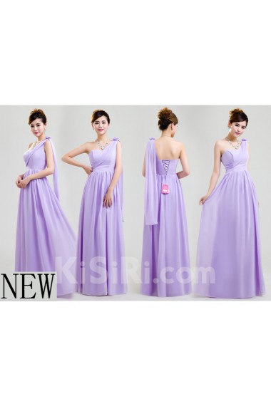 Chiffon Floor Length A-line Dress