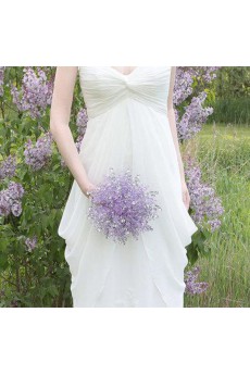 Light Purple Rhinestone Wedding Bridal Bouquet