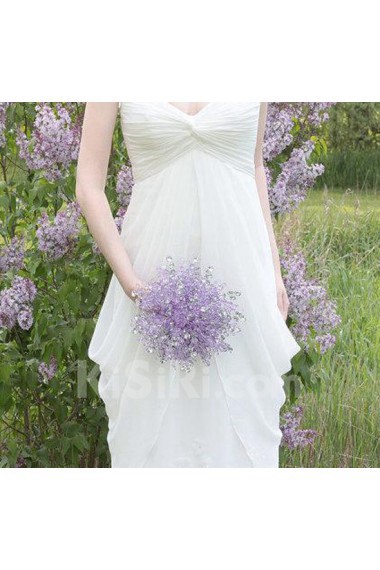 Light Purple Rhinestone Wedding Bridal Bouquet