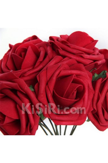 PE Red Rose Wedding Bridal Bouquet