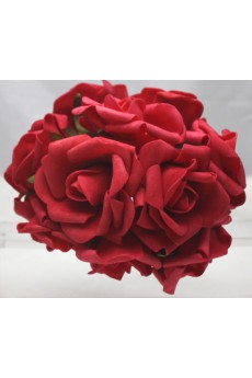 PE Red Rose Wedding Bridal Bouquet