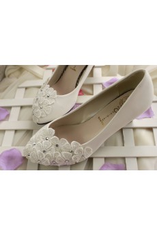 Handmade Lace Rhinestone Wedding Shoes